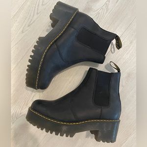 DR.MARTENS ROMETTY WYOMING LEATHER PLATFORM CHELSEA BOOTS